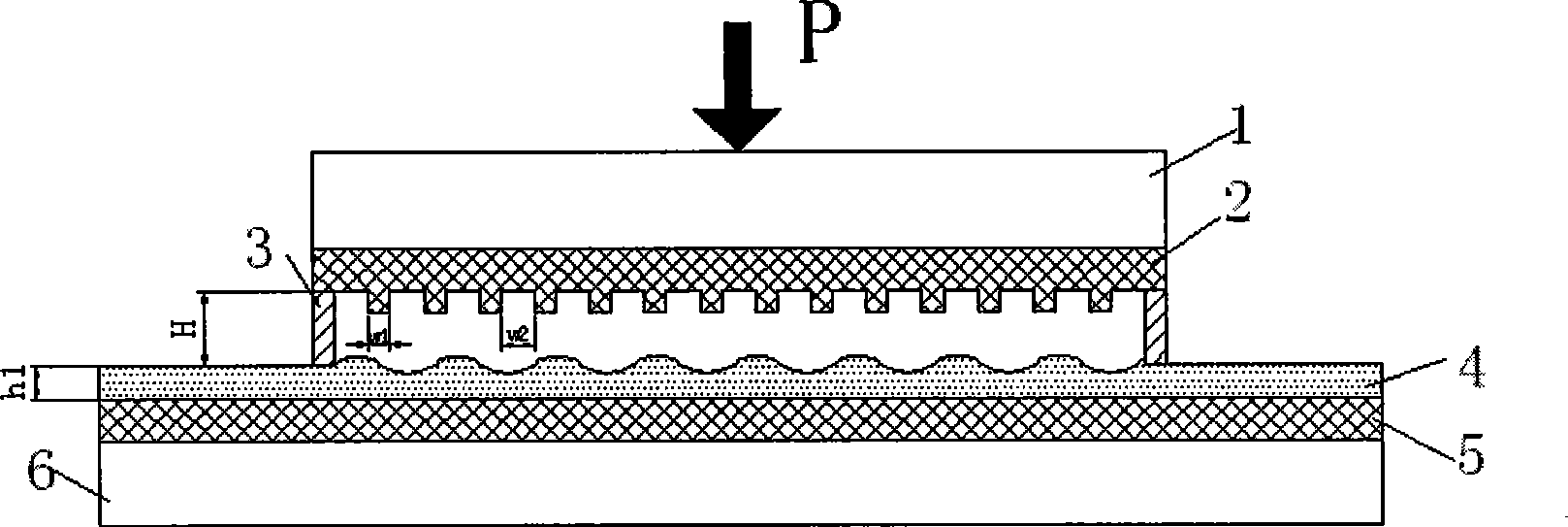 Micro-complex type method for inducing electric field under the restrict of non-contact moulding board