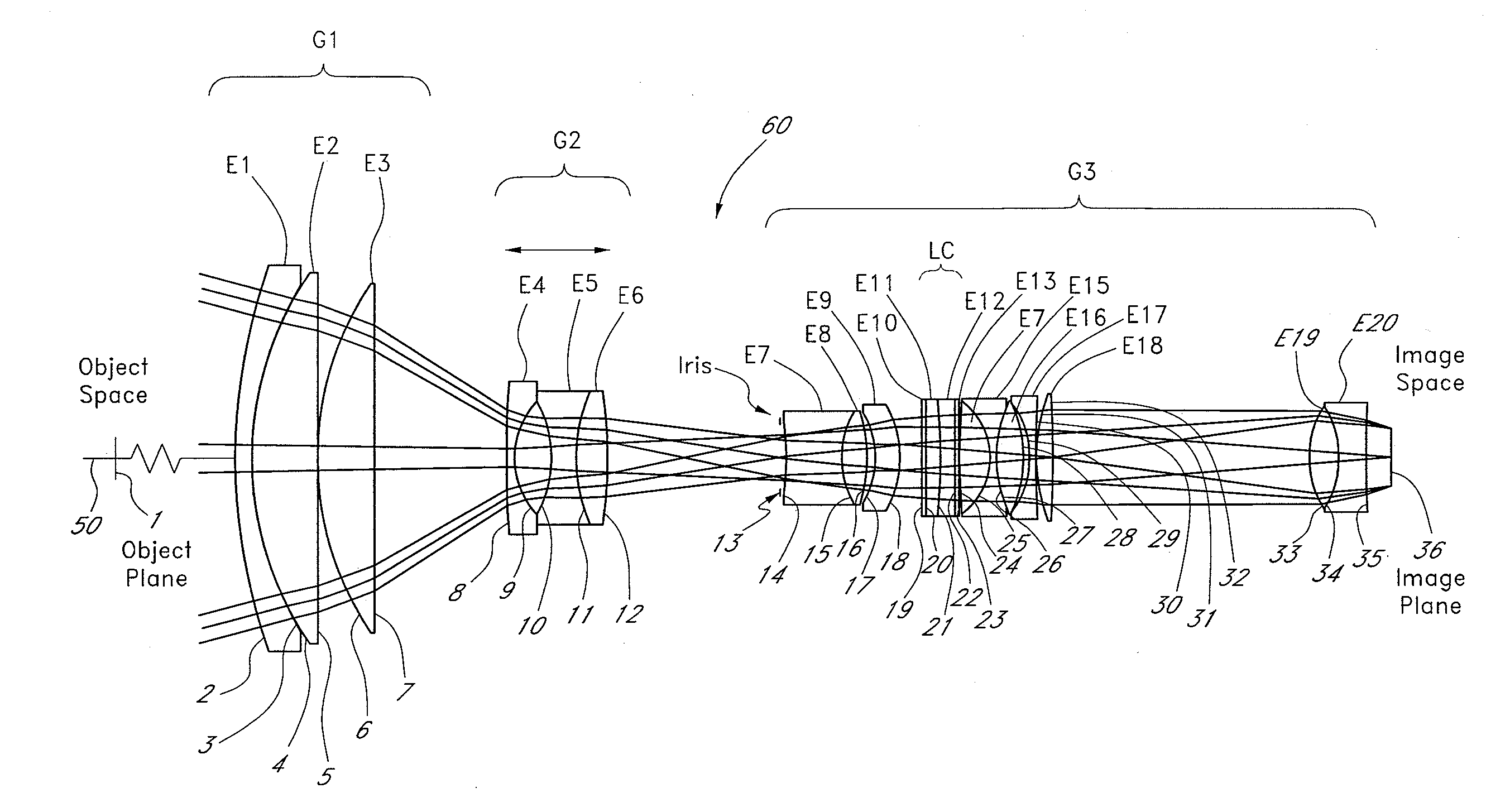 Liquid optics zoom lens and imaging apparatus