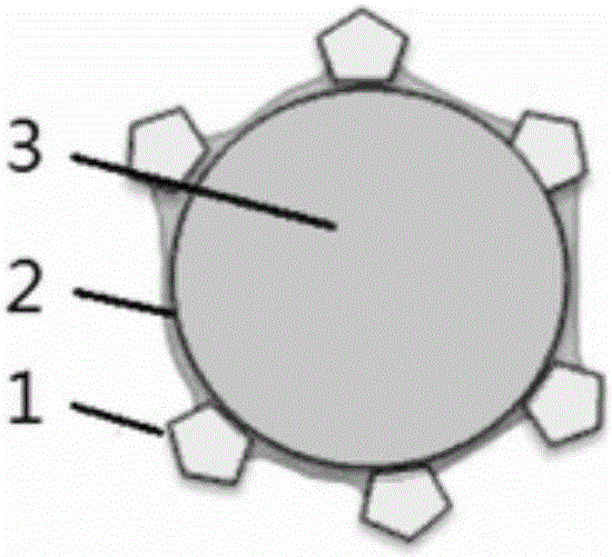 PBO fiber resin diamond wire and preparation method thereof