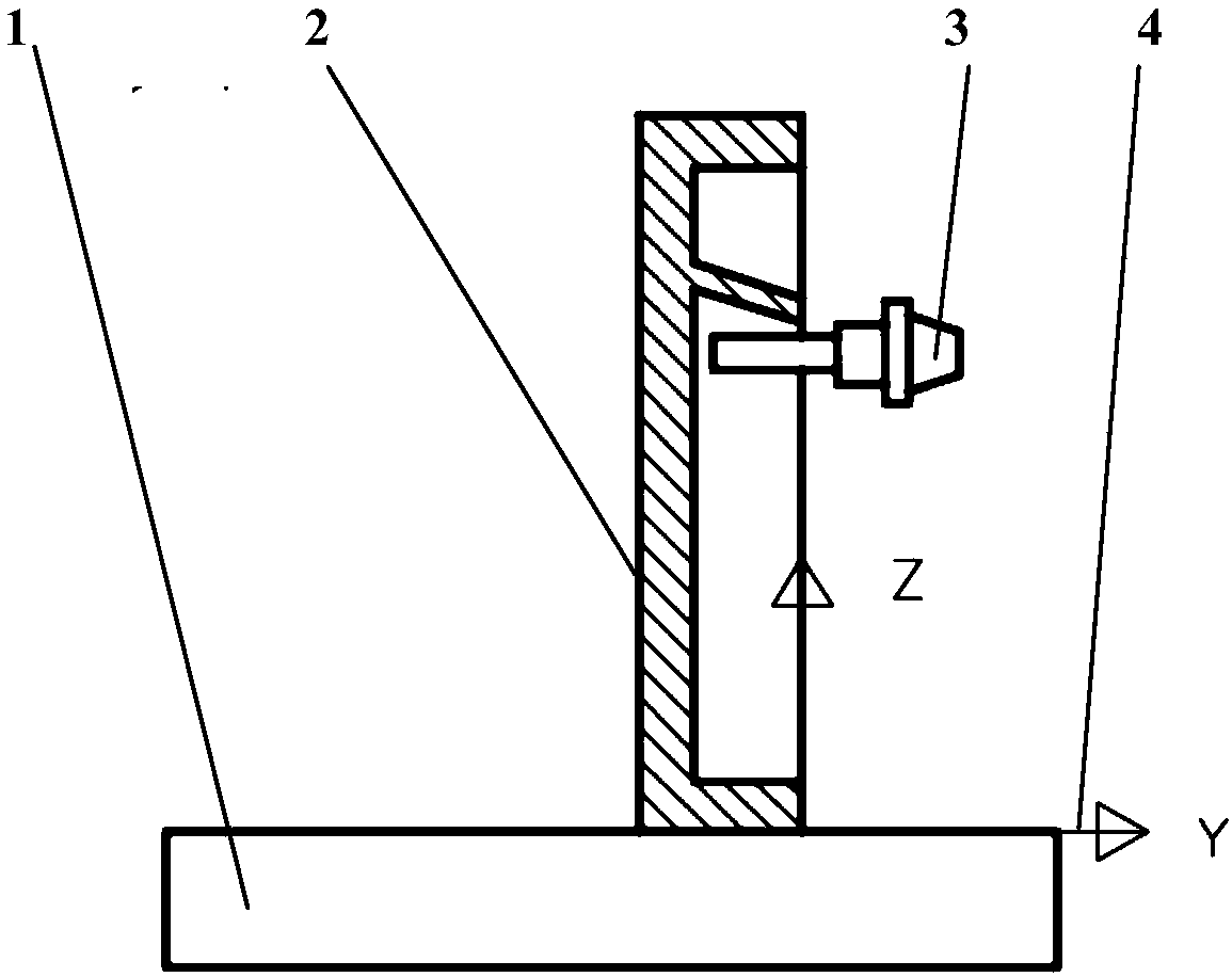 Method and clamping device for numerical control machining of component closed corner