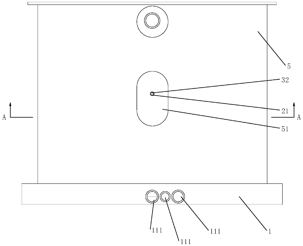 Air bag sealing device for concrete test block penetration test