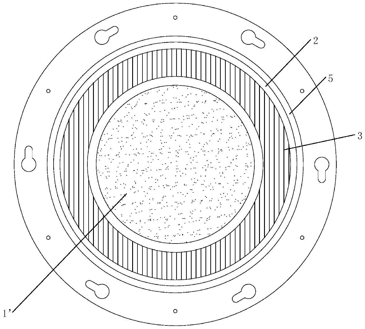 Air bag sealing device for concrete test block penetration test