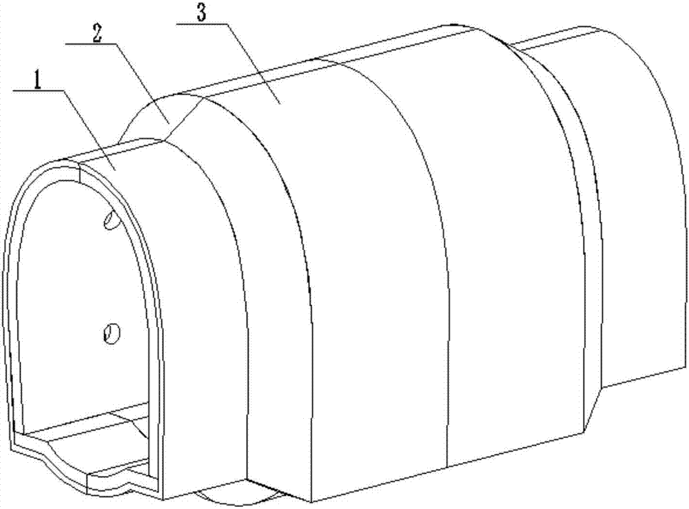 Tunnel anti-seismic supporting system suitable for high seismic intensity area crossing faults