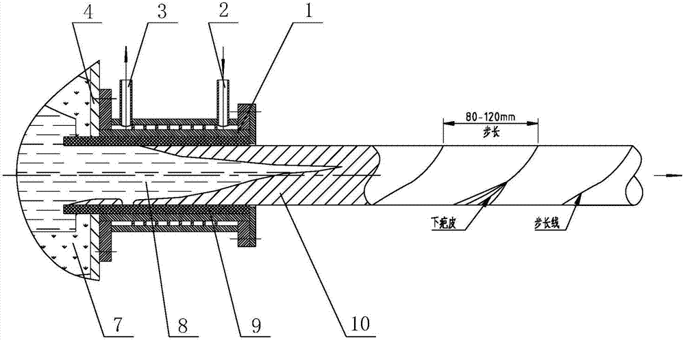 A kind of cast iron horizontal continuous casting crystallizer and preparation method of cast iron profiles