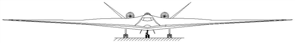 Laminar flow control technology-based wing body fusion layout passenger plane layout method