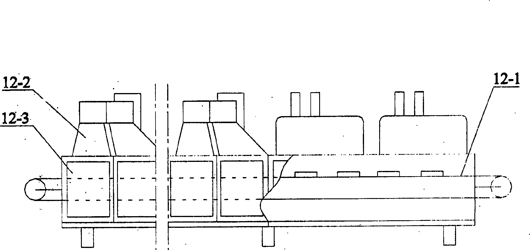 Method and device for continuously cooking rice