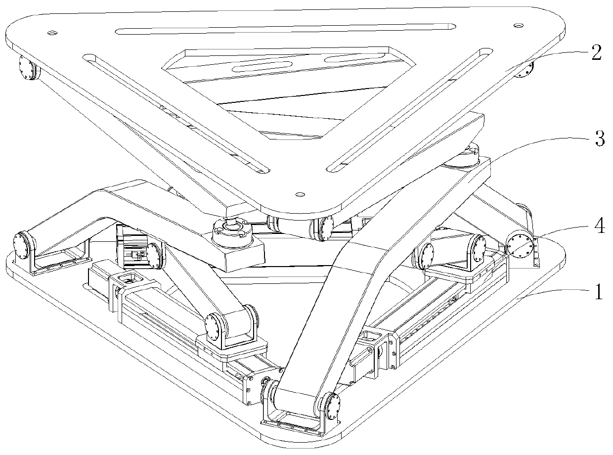 Three-degree-of-freedom motion simulator