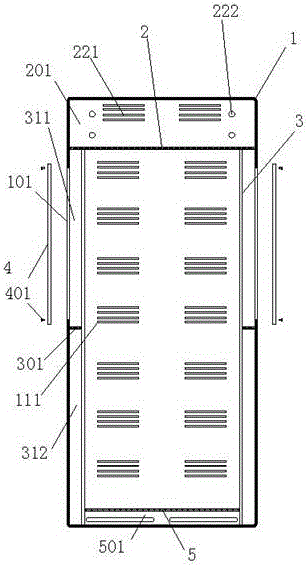 Power distribution cabinet structure with easy maintenance