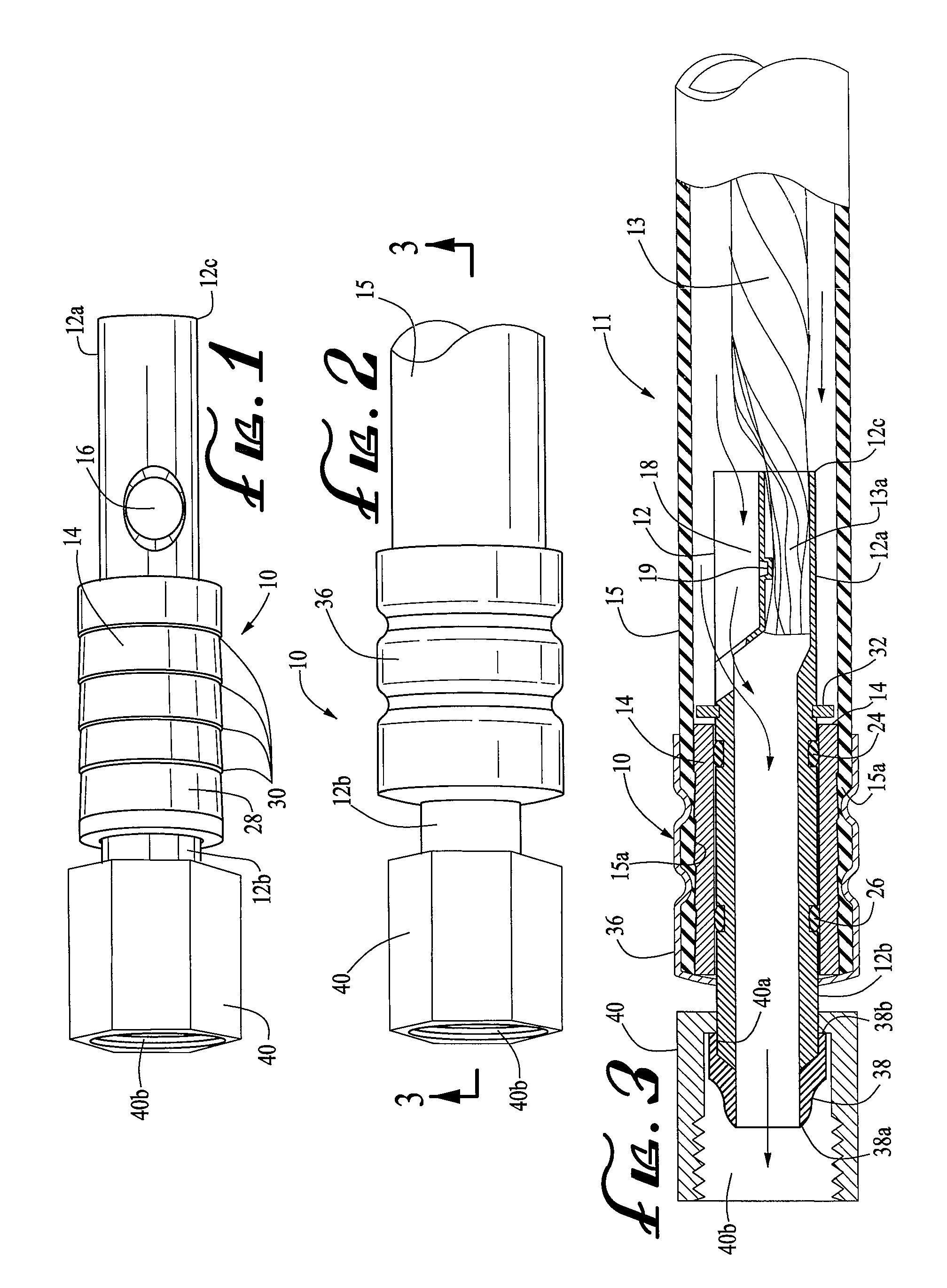 Power cable assembly connector