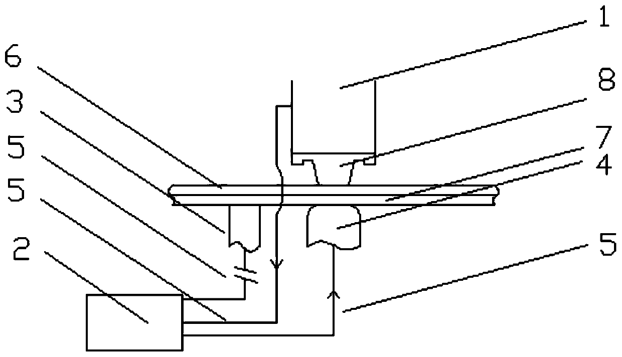 A device for connecting dissimilar materials based on electrodes on the same side