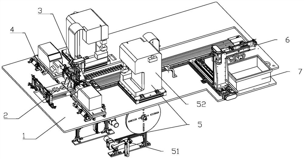 Clamping and moving device of winding type cable terminal crimping equipment