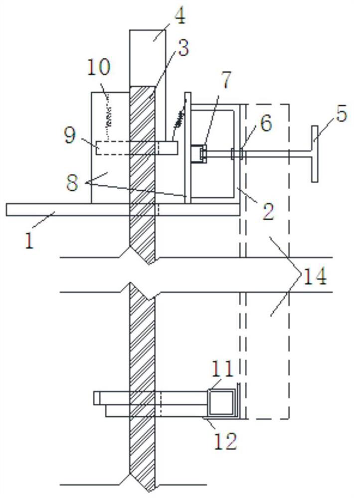 Large-diameter steel bar overall fine adjusting and mounting hanging bracket and application