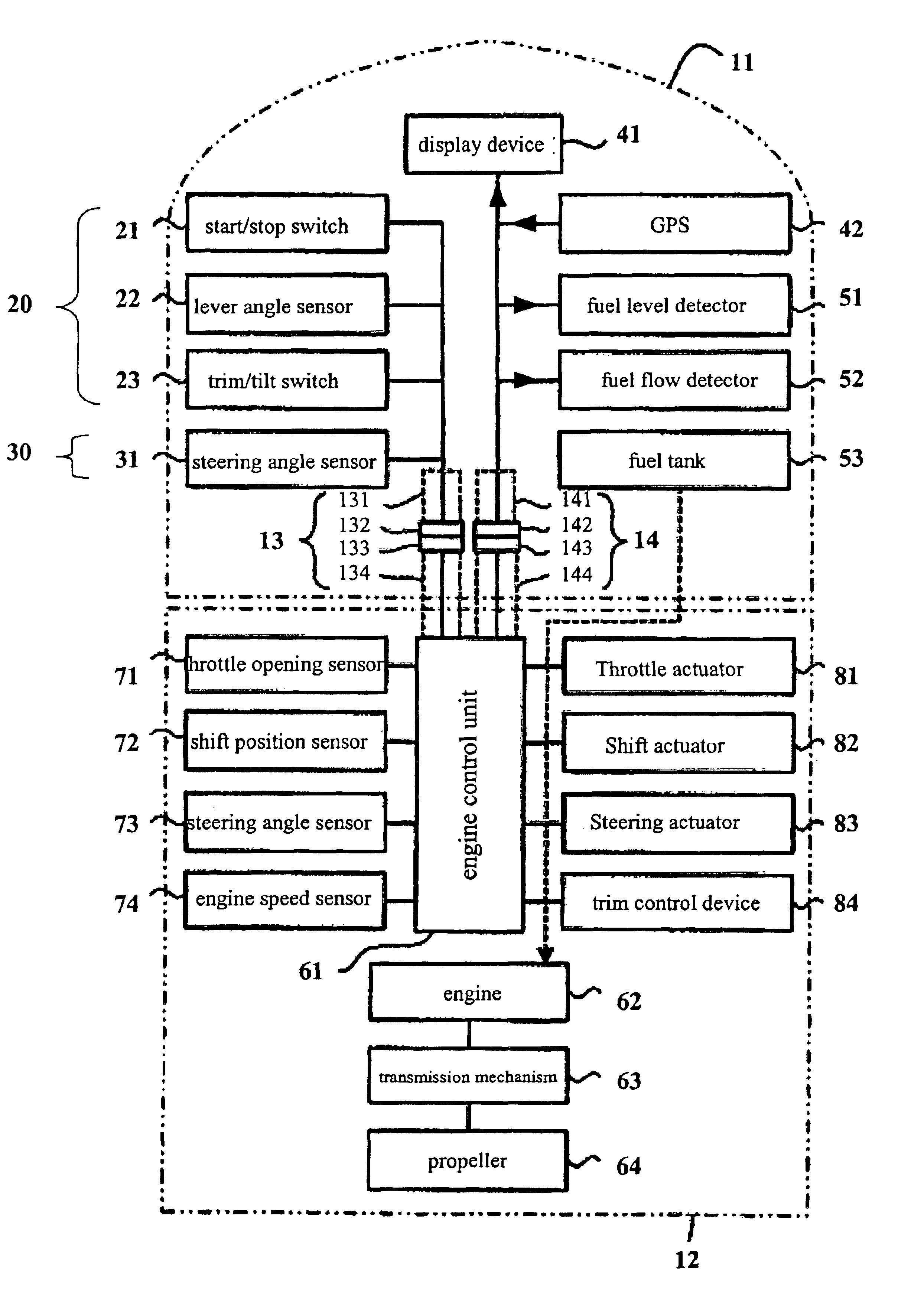 Return-to-port warning device and method