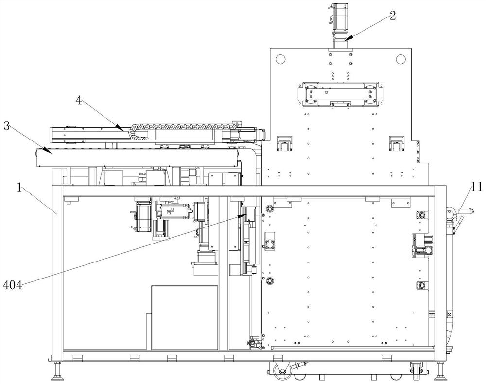 Dust-free clamping type carrier plate feeding machine