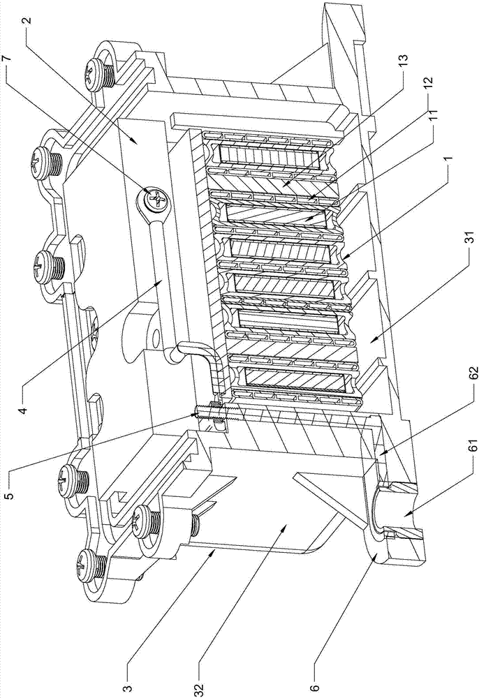 Water heating unit with ground structure