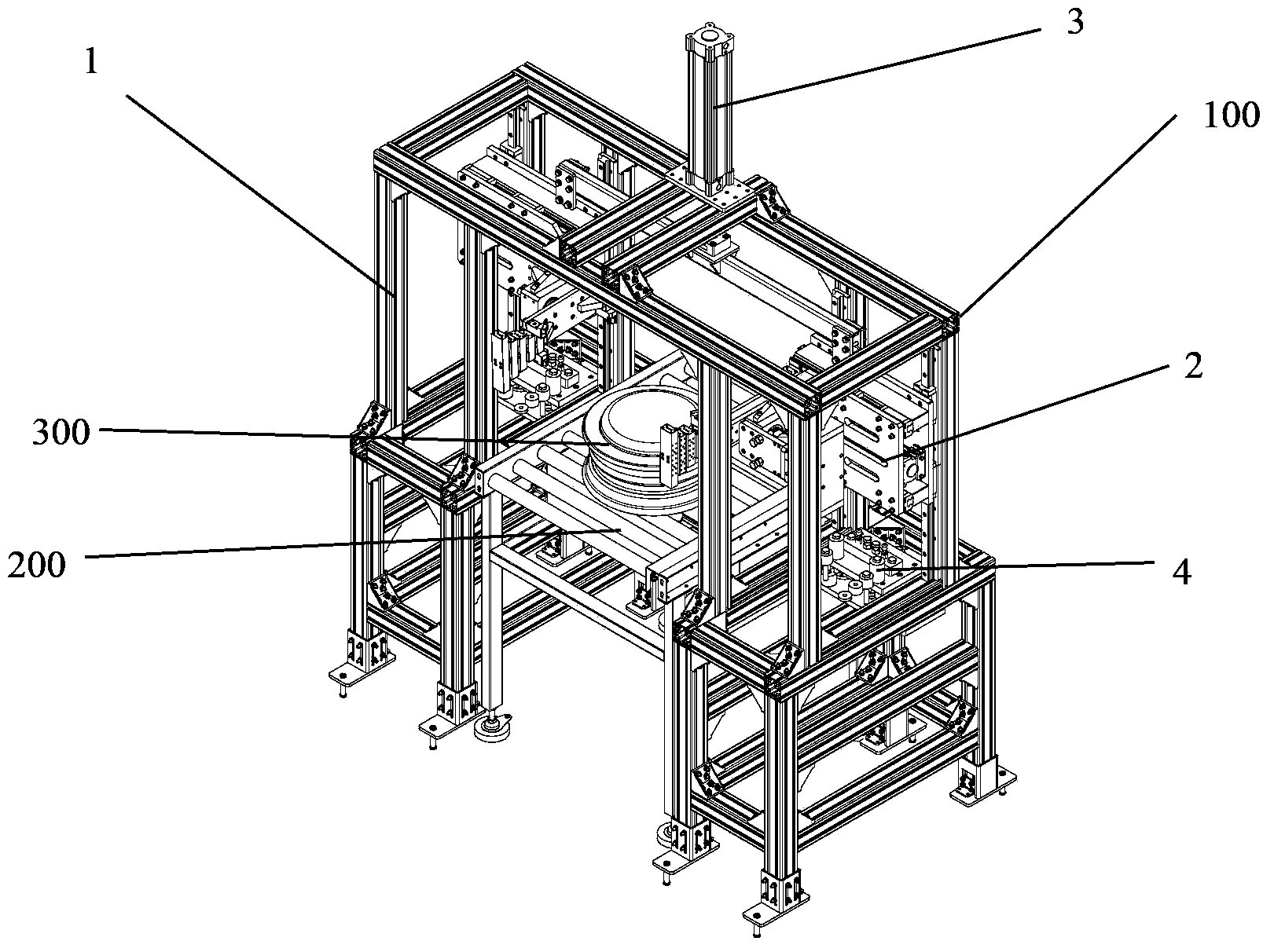 On-line type turnover mechanism for hub