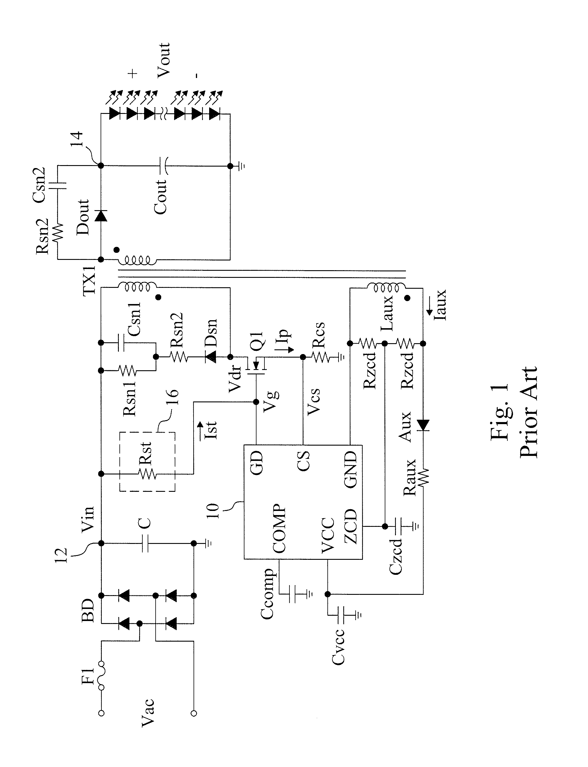 Fast start-up circuit of a flyback power supply and method thereof