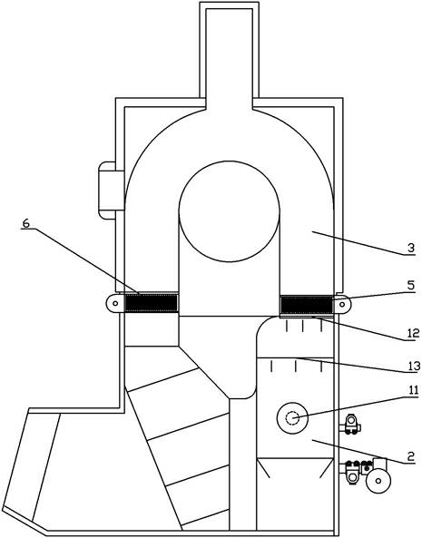 Expansion water flow arranging device for automatic silk reeling machine