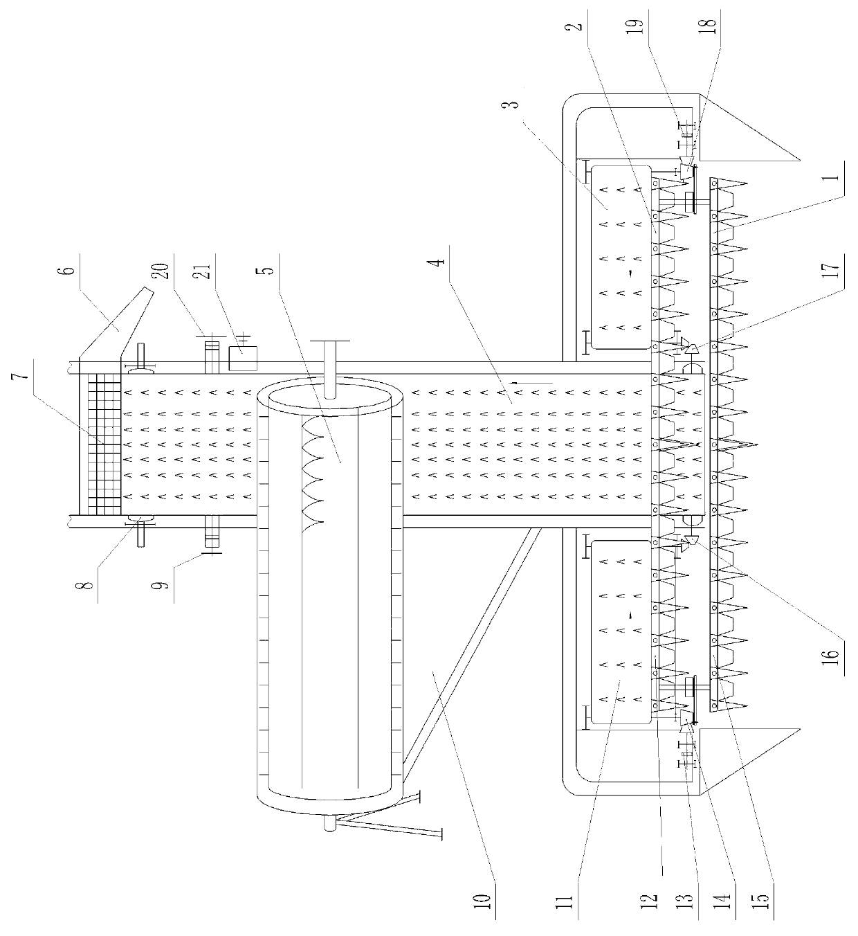 Plate-belt-type all-feeding harvester