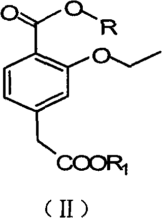 Preparation method of 3-ethyoxyl-4-carboxylphenylacetic acid