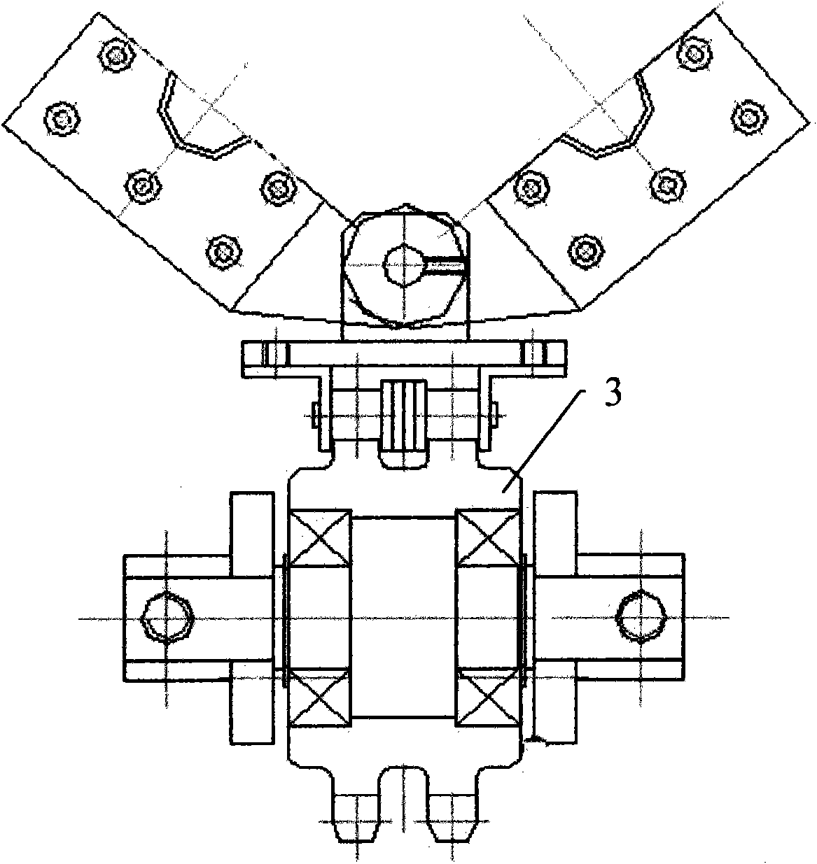 Module for extruding and forming plastic corrugated pipe