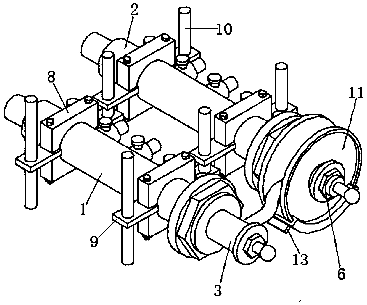 Flow distributor for central air conditioner