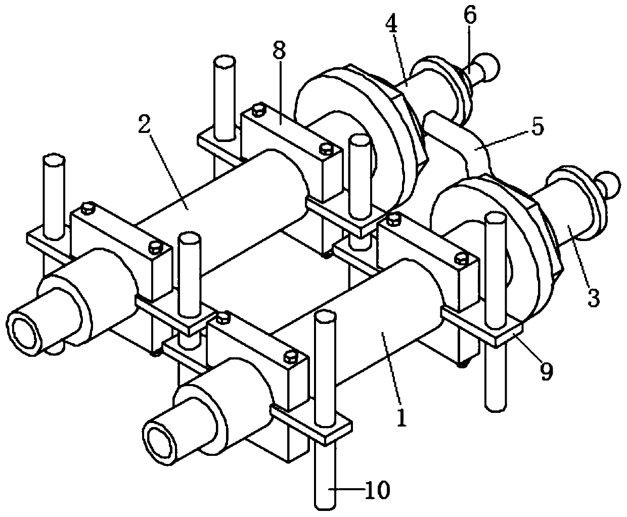 Flow distributor for central air conditioner