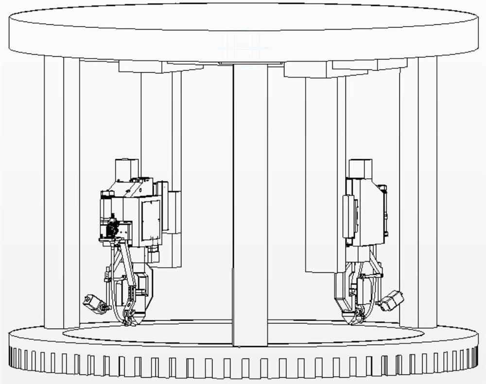 A method and system for welding double symmetrical heat sources based on soft-arc plasma