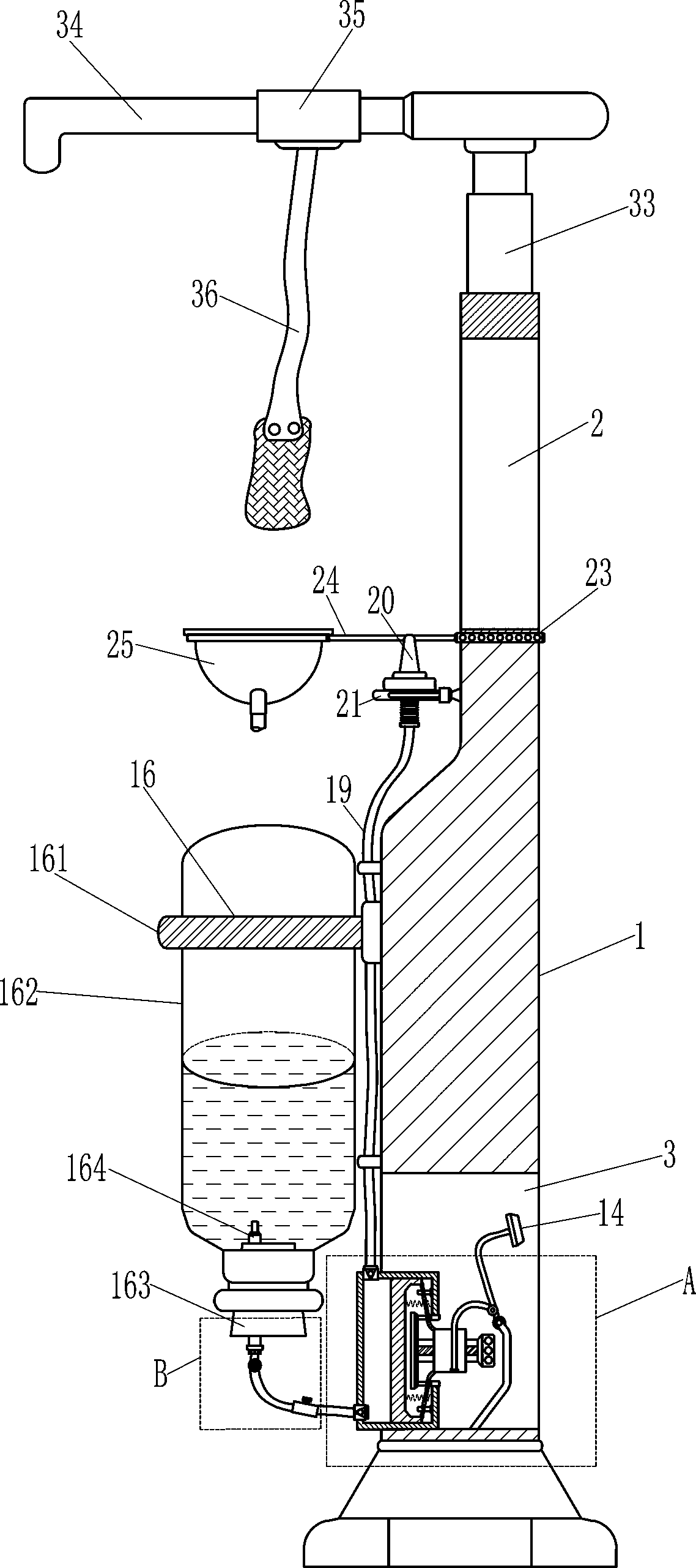 Nasal irrigation device for nursing