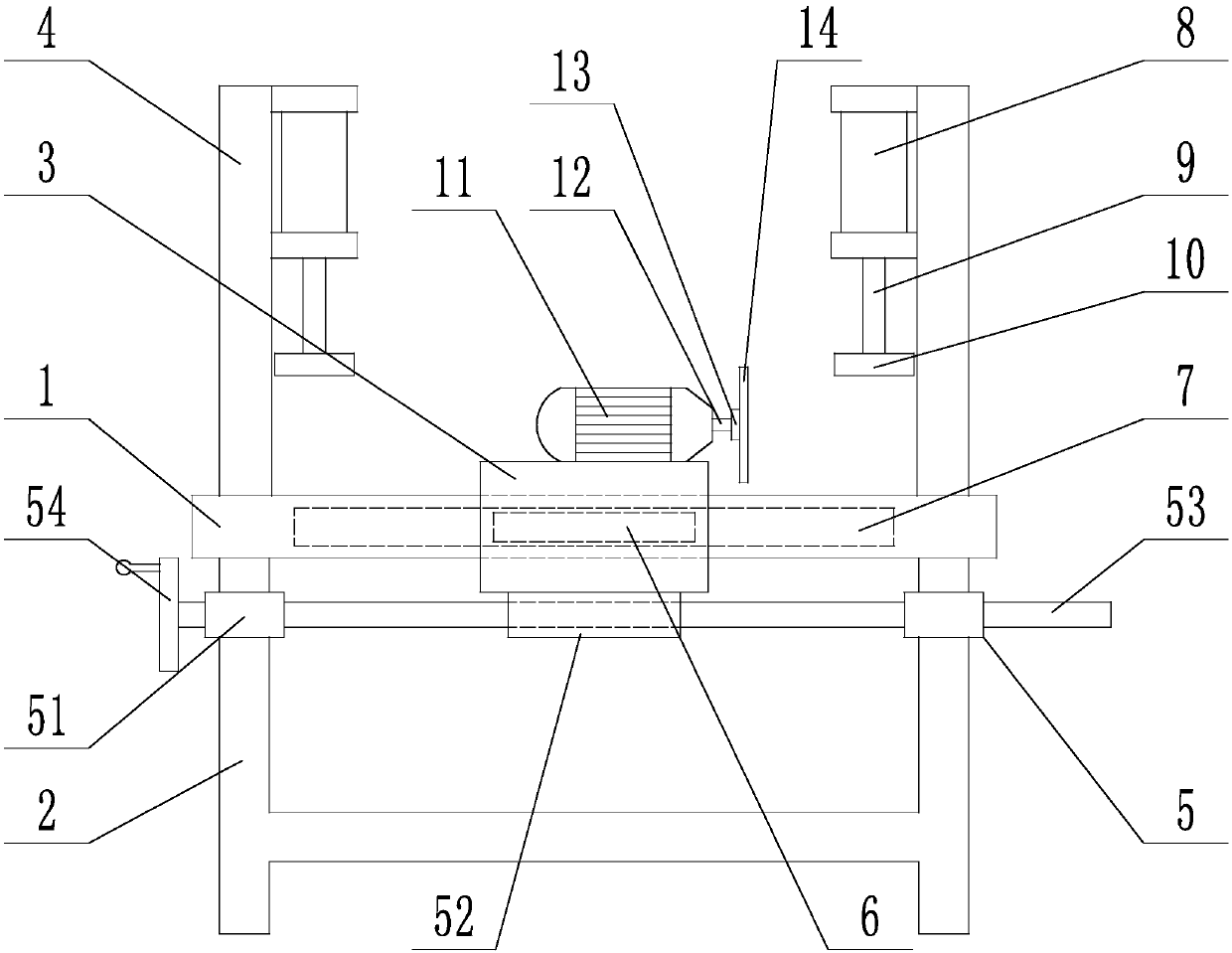 Wood board positioning and cutting device