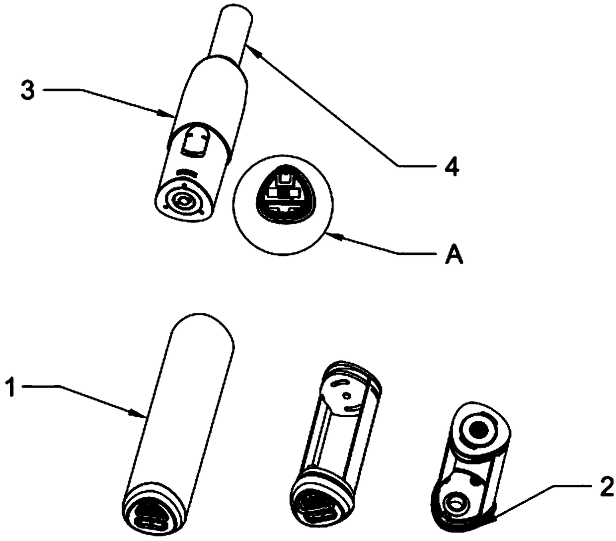 Safety electronic cigarette allowing tar recharging