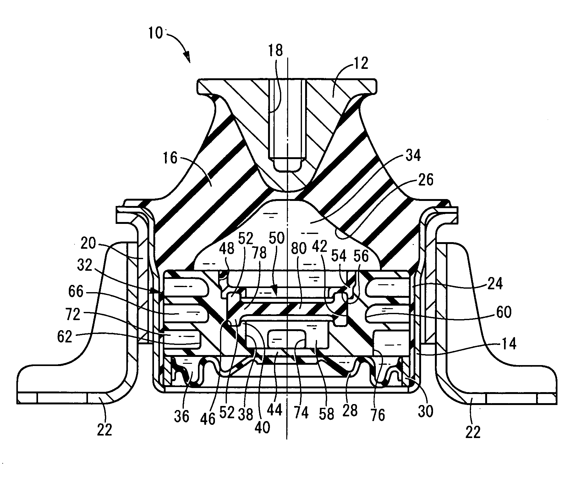 Fluid-filled type engine mount