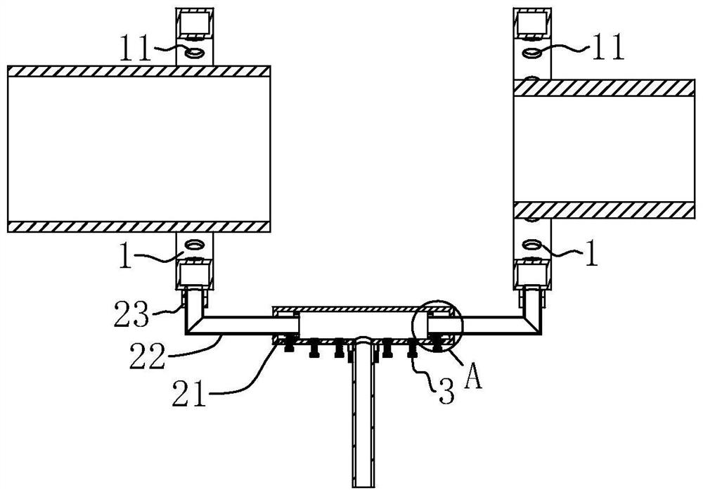 Drainage pipeline hot melting installation system