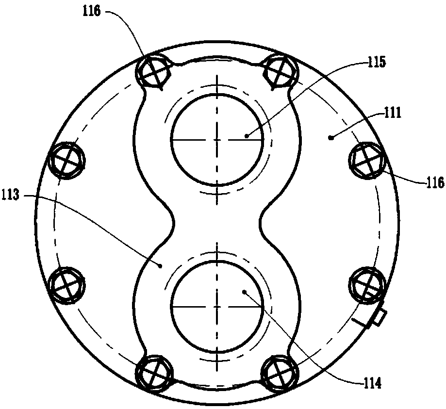 Refrigeration heat exchanger with multi sections of shells and double partition plates