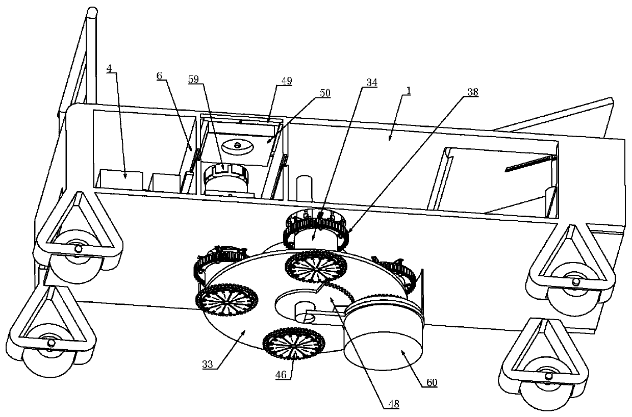 Bedside nursing device for clinical internal medicine nursing