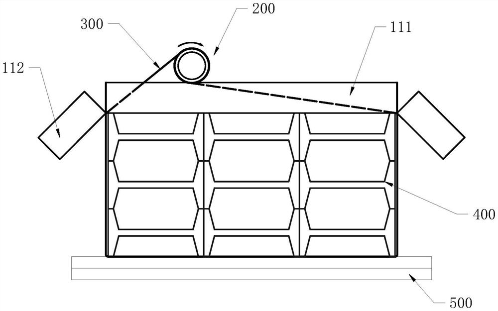 On-site automatic bundling device for I-shaped steel