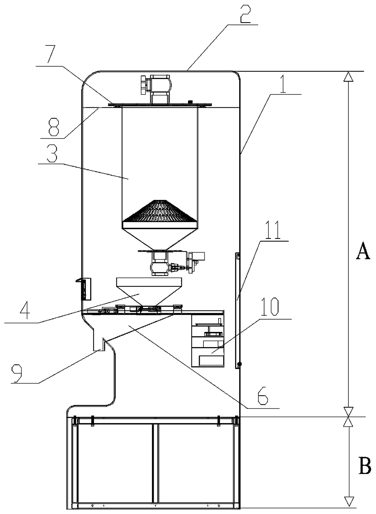 Portable grain vending machine