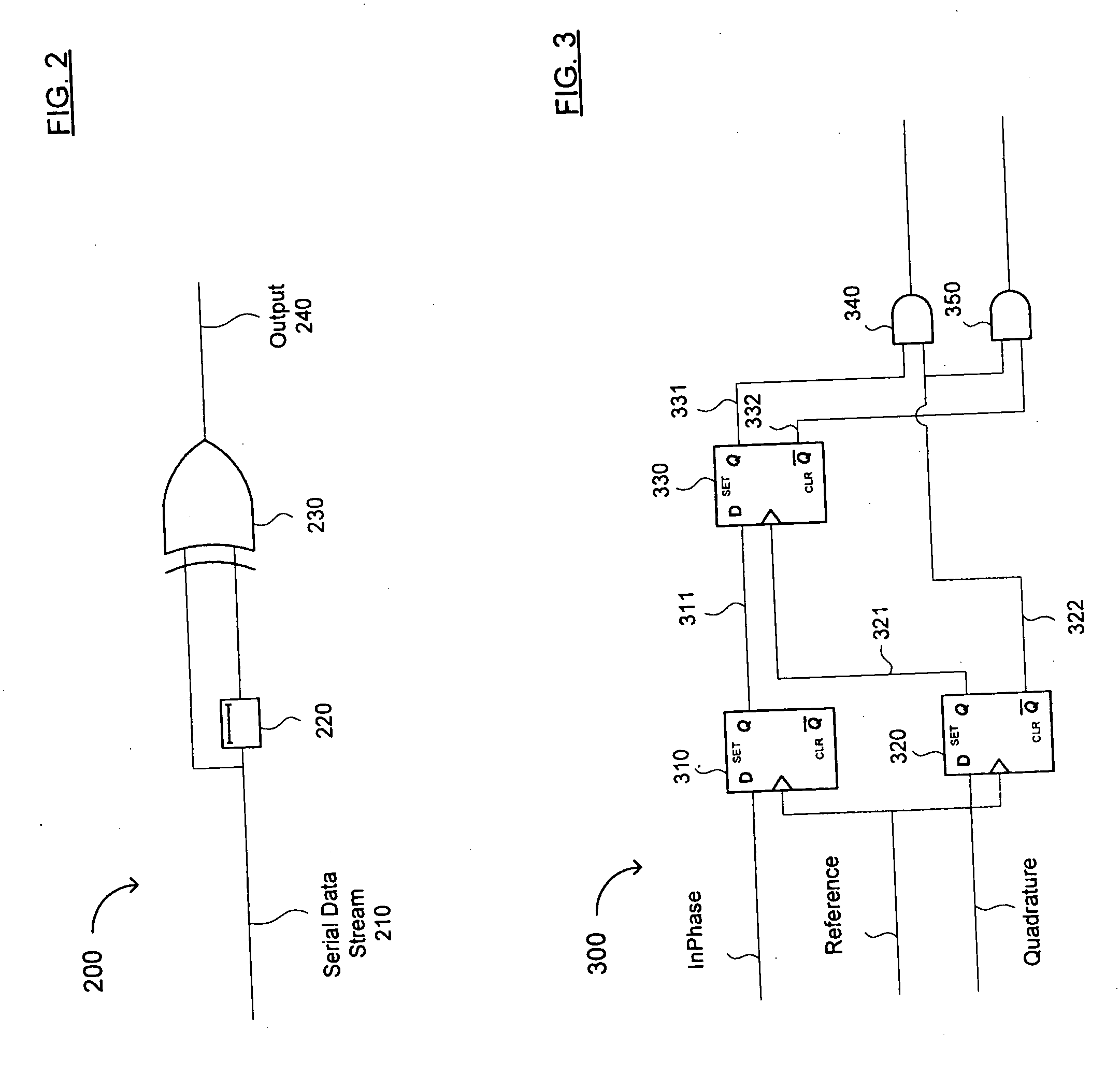 Circuits and methods for acquiring a frequency of a data bitstream