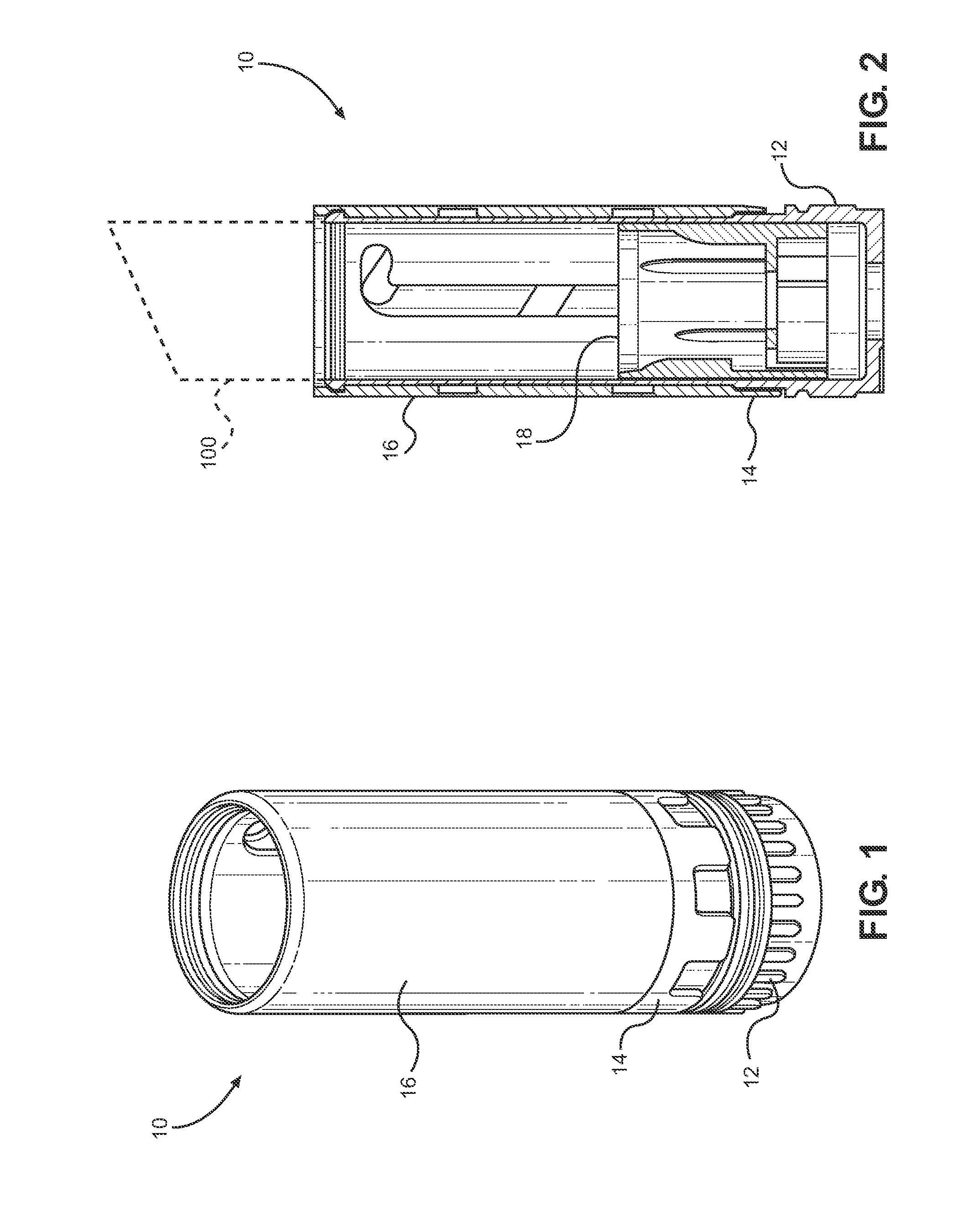 Cosmetic Dispenser with Crenelated Wall for Frictional Resistance