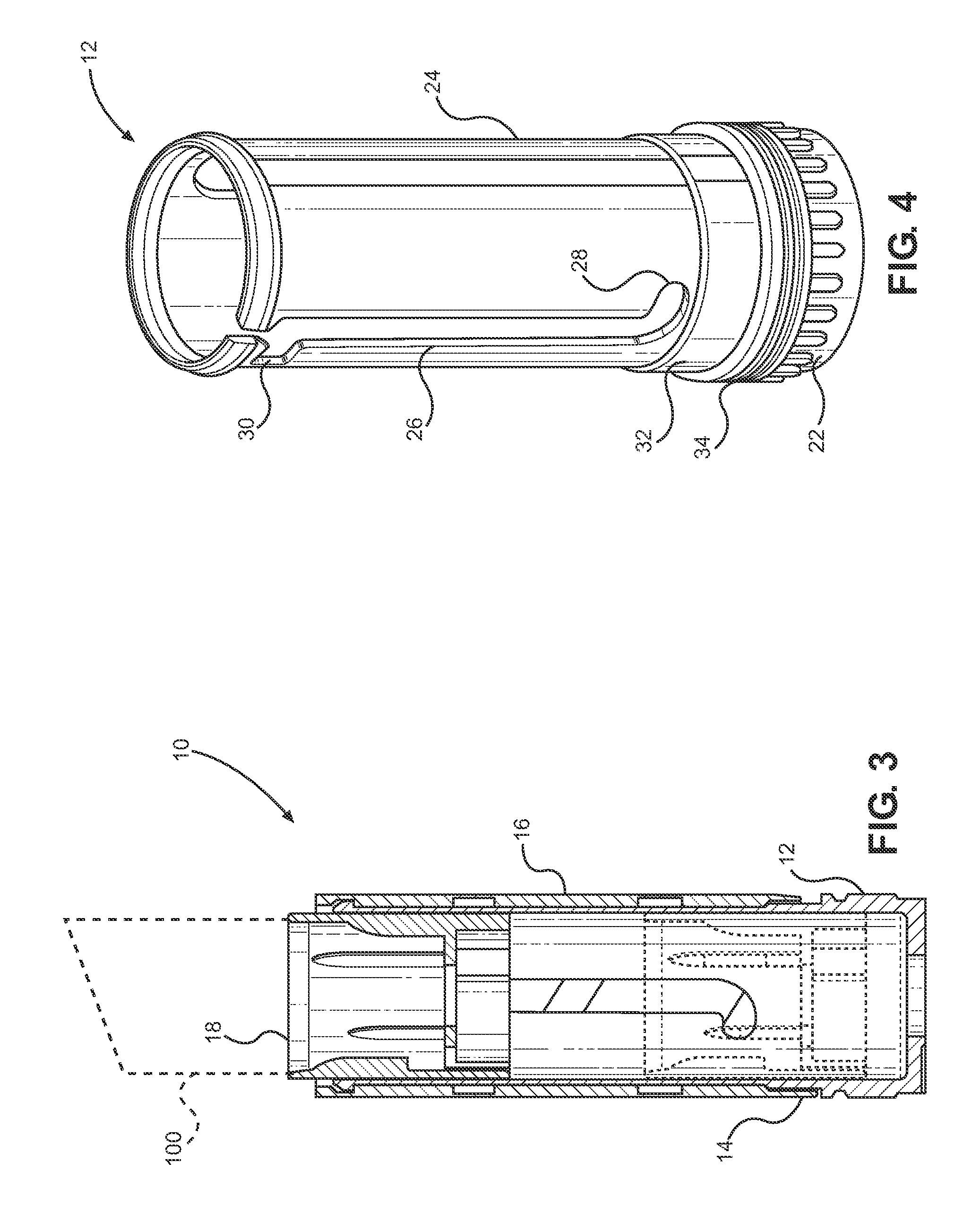 Cosmetic Dispenser with Crenelated Wall for Frictional Resistance