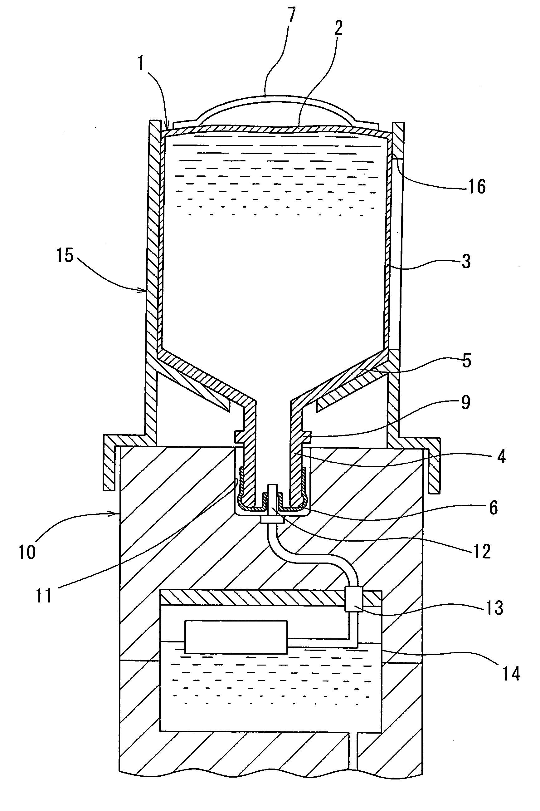 Container cartridge for beverage dispenser and support structure thereof