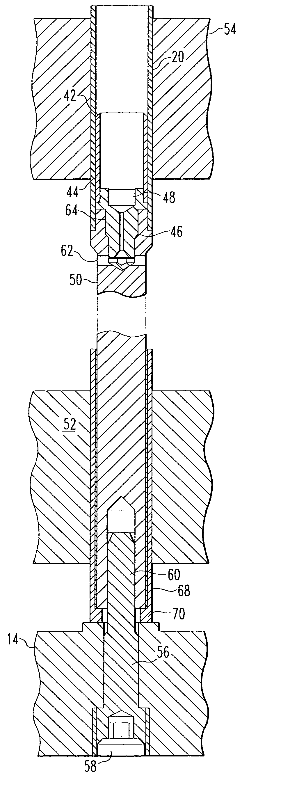 Tube-in-tube threaded dashpot end plug