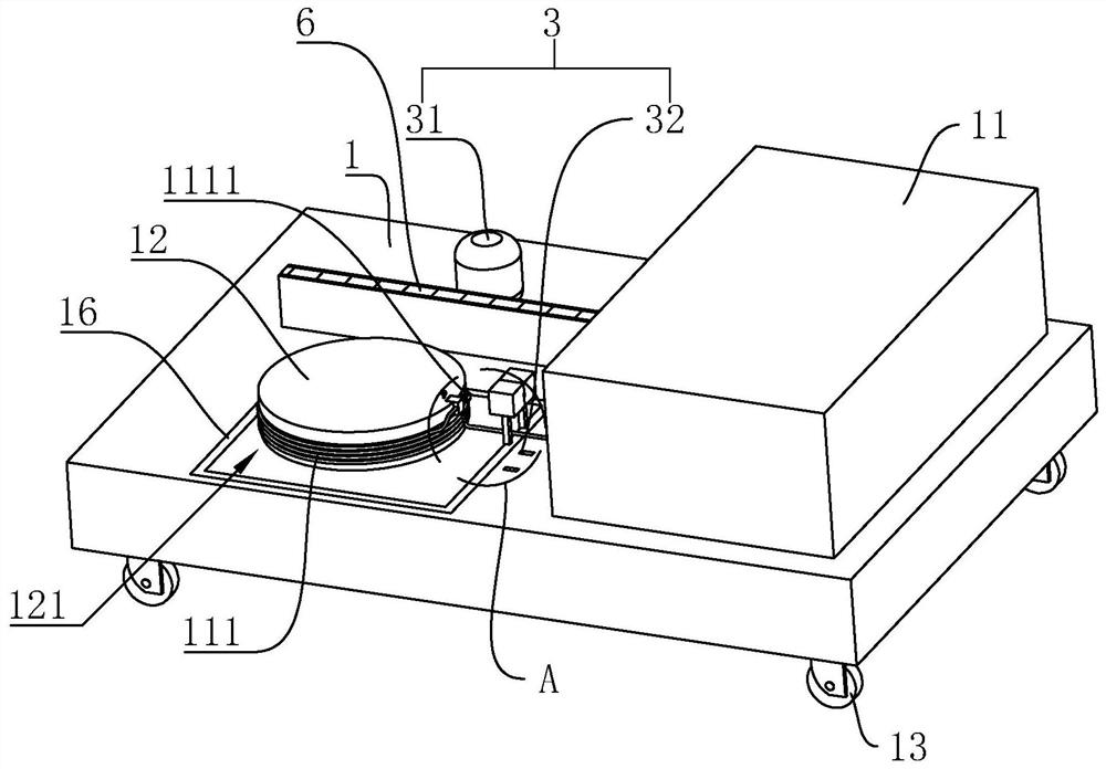 Electromechanical device mounting rack with line protection mechanism