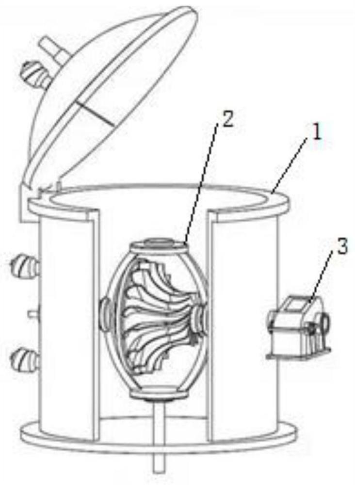 Two-axis orthogonal rotation system and method for CVD equipment