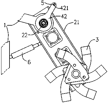 Rotary tiller with automatic clutch device