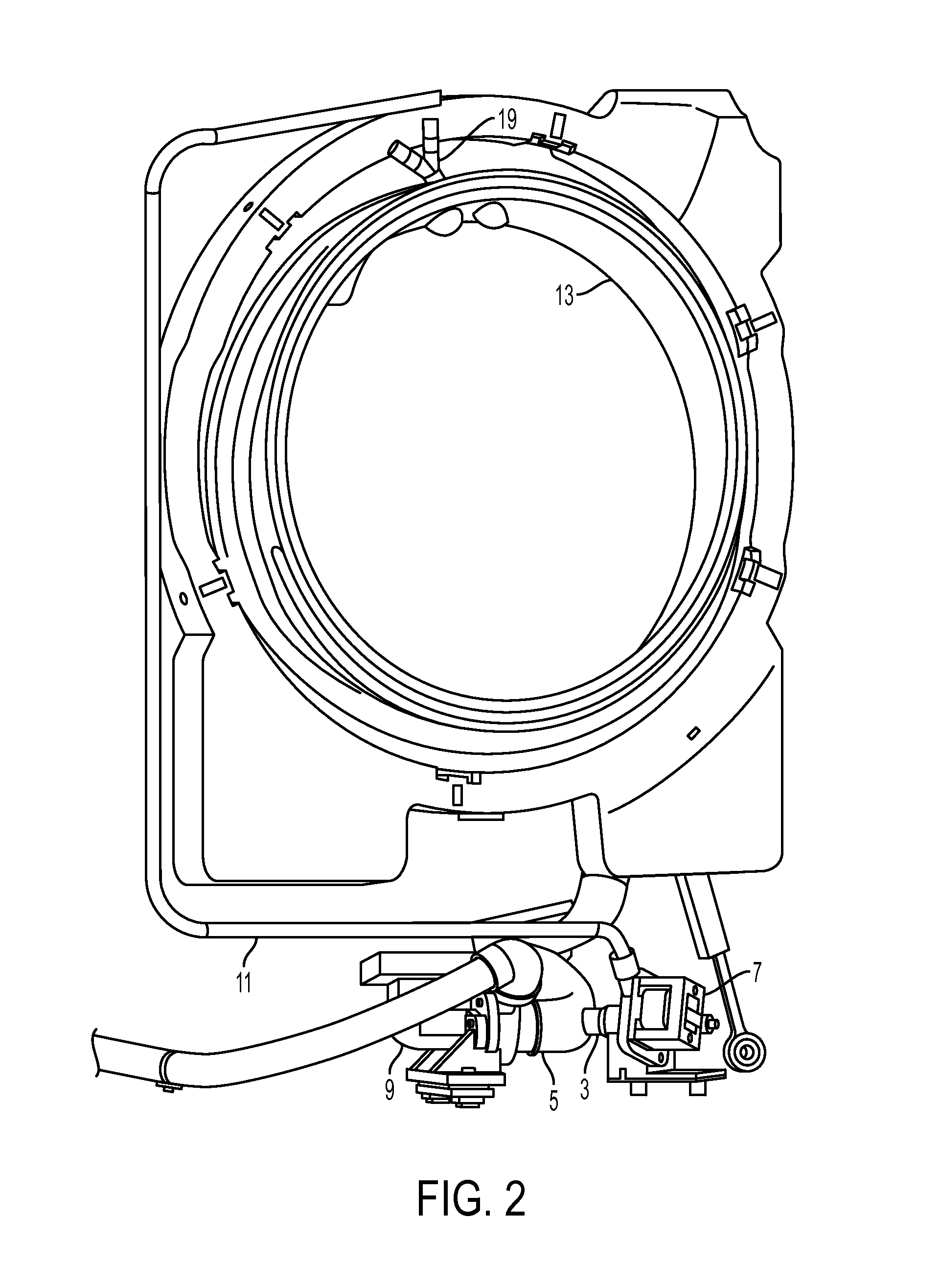 Water Recirculation and Drum Rotation Control in a Laundry Washer