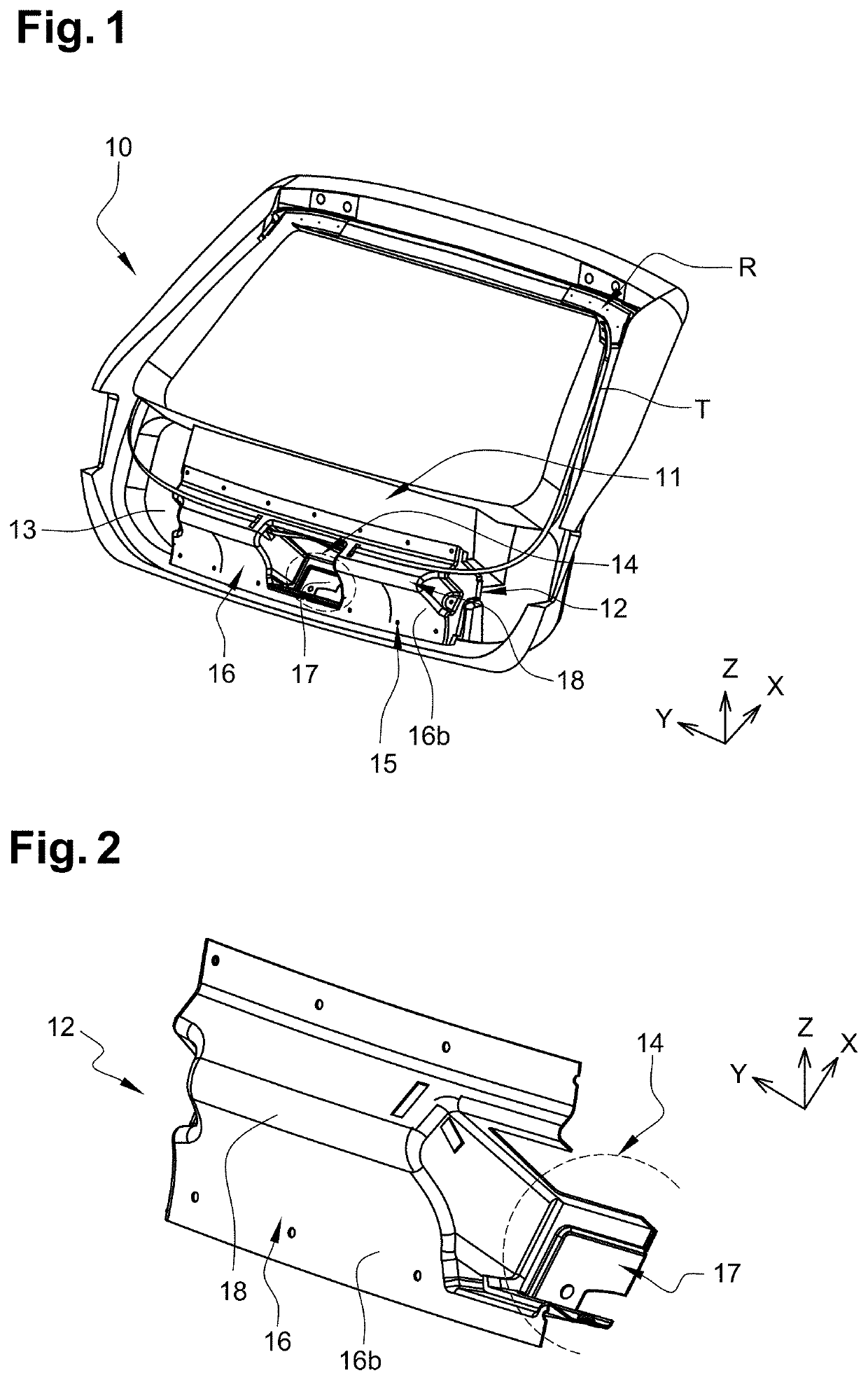 Interfacing element for a lock zone of a motor vehicle door