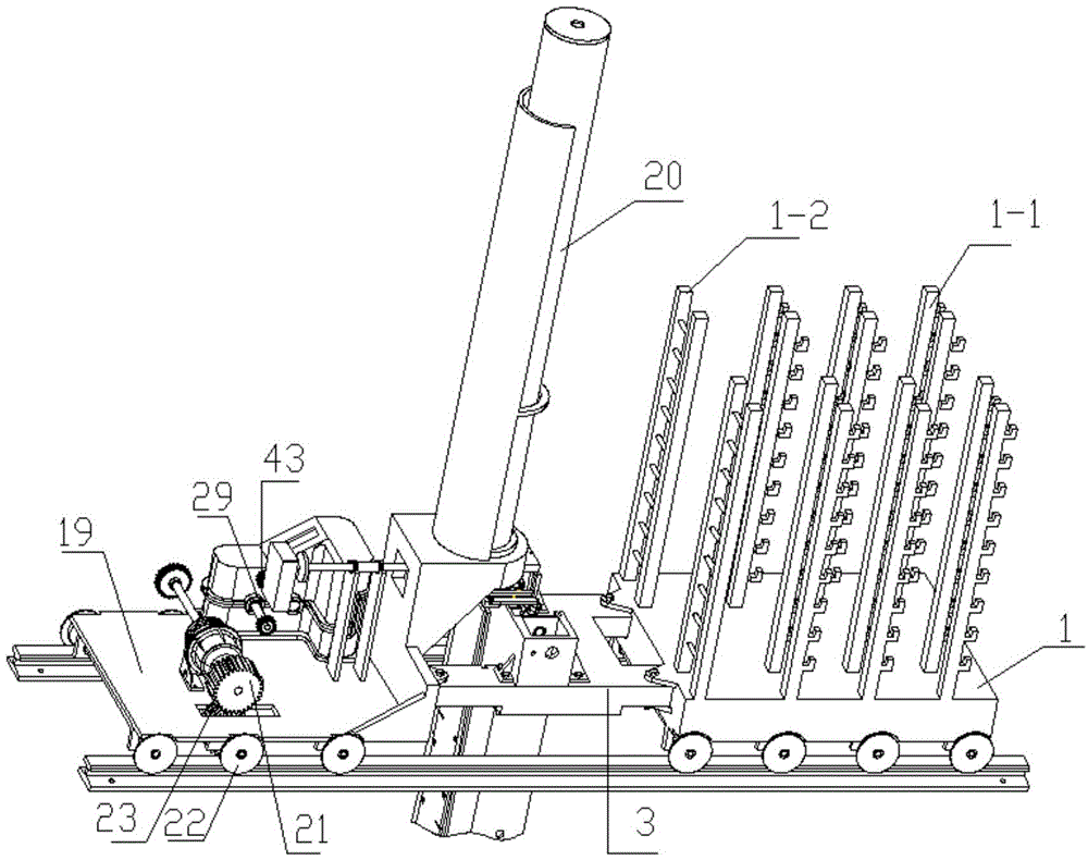 Underground continuous wall reinforcing mesh interweaving machine