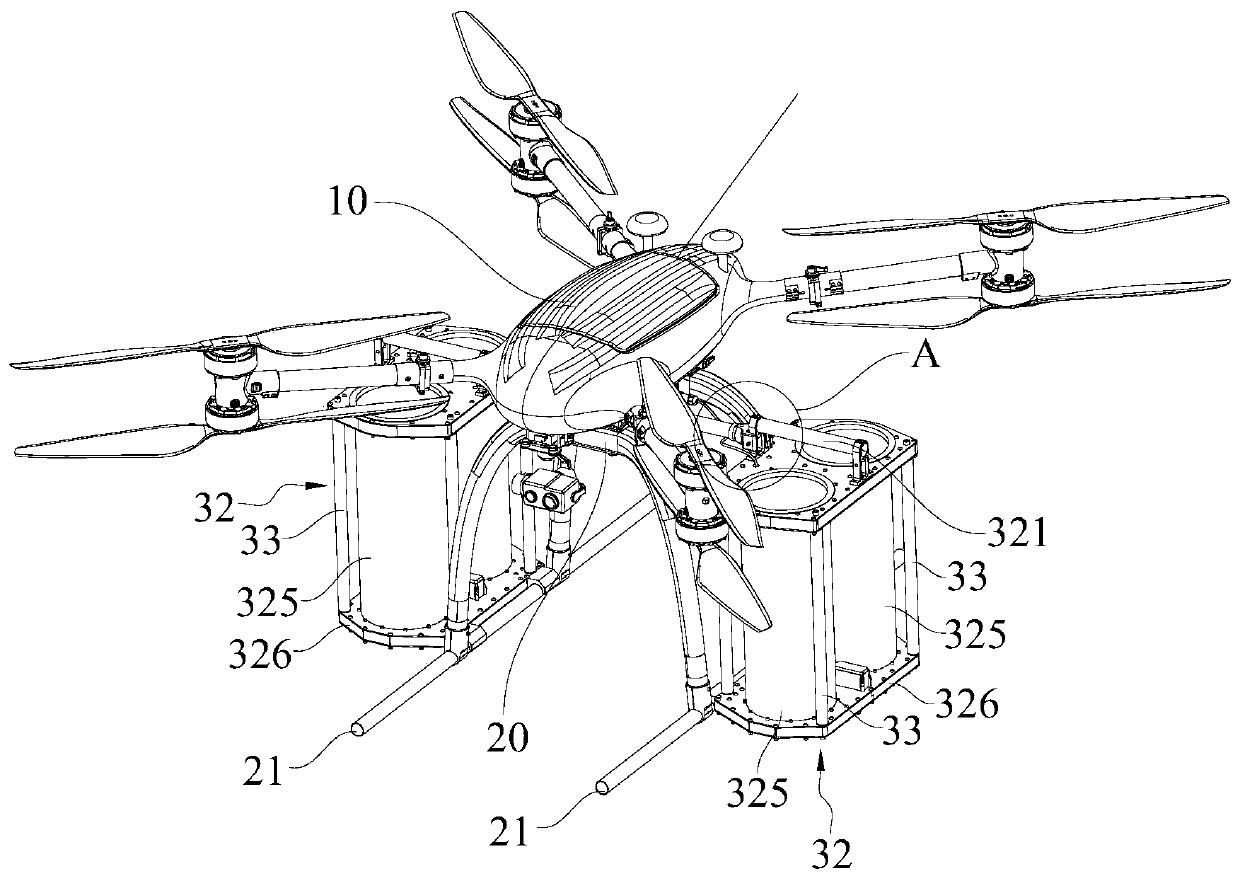 Bomb releasing device and firefighting and disaster relief drone