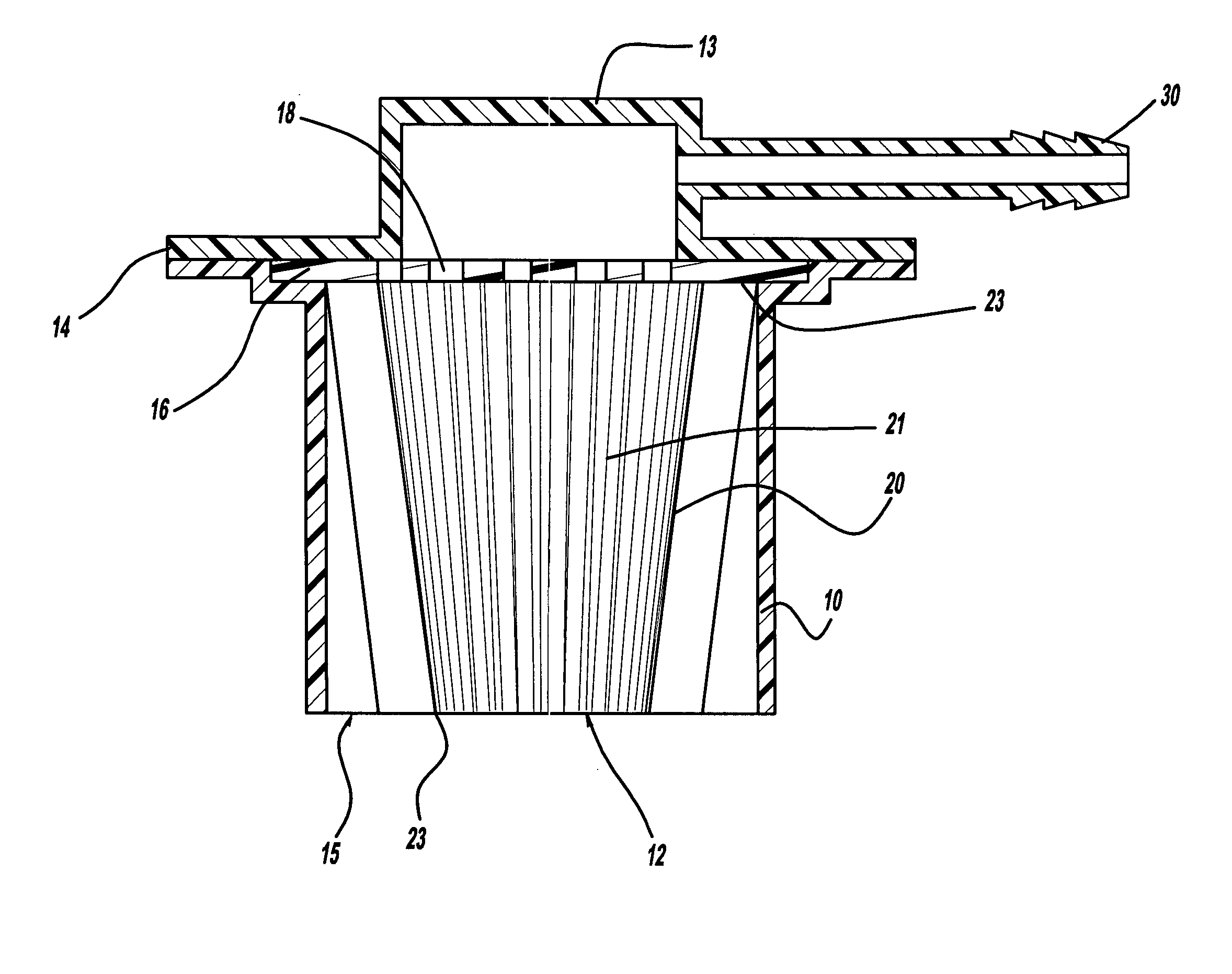 Fuel vent assembly with floatless rollover protection